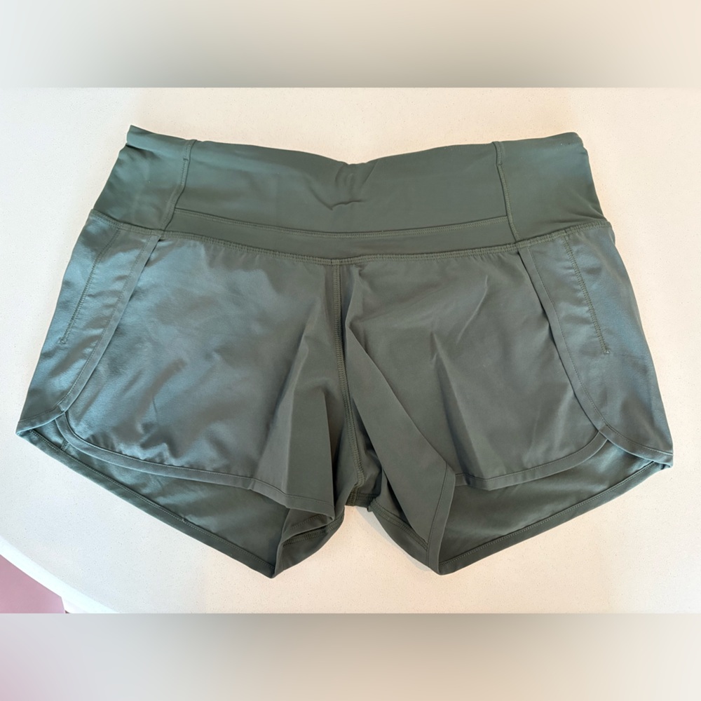Lululemon Athletica Olive Athletic Shorts